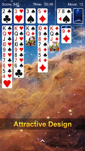 Solitaire - Classic Card Game MOD APK: Безлимитные подсказки и отмены ходов — скриншот 5