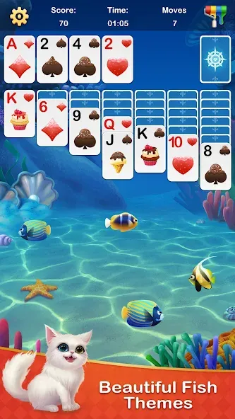 Solitaire Jigsaw Puzzle MOD APK скачать на Андроид — Безлимитные подсказки и открыты пазлы — скриншот 2
