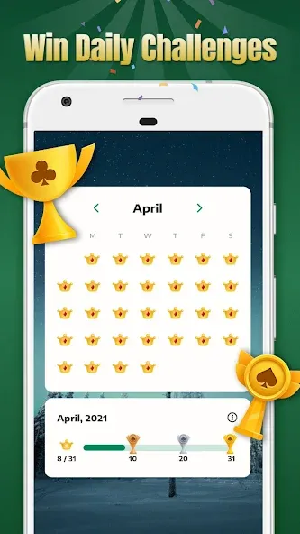 Solitaire - Classic Card Games мод на Андроид: Безлимитные подсказки и отмены — скриншот 5 Solitaire - Classic Card Games мод на Андроид: Безлимитные подсказки и отмены — скриншот 5
