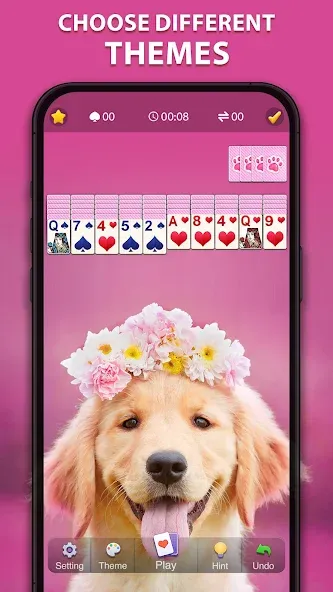 Spider Solitaire Classic взломанный APK — Без рекламы и подсказки доступны — скриншот 2 Spider Solitaire Classic взломанный APK — Без рекламы и подсказки доступны — скриншот 2