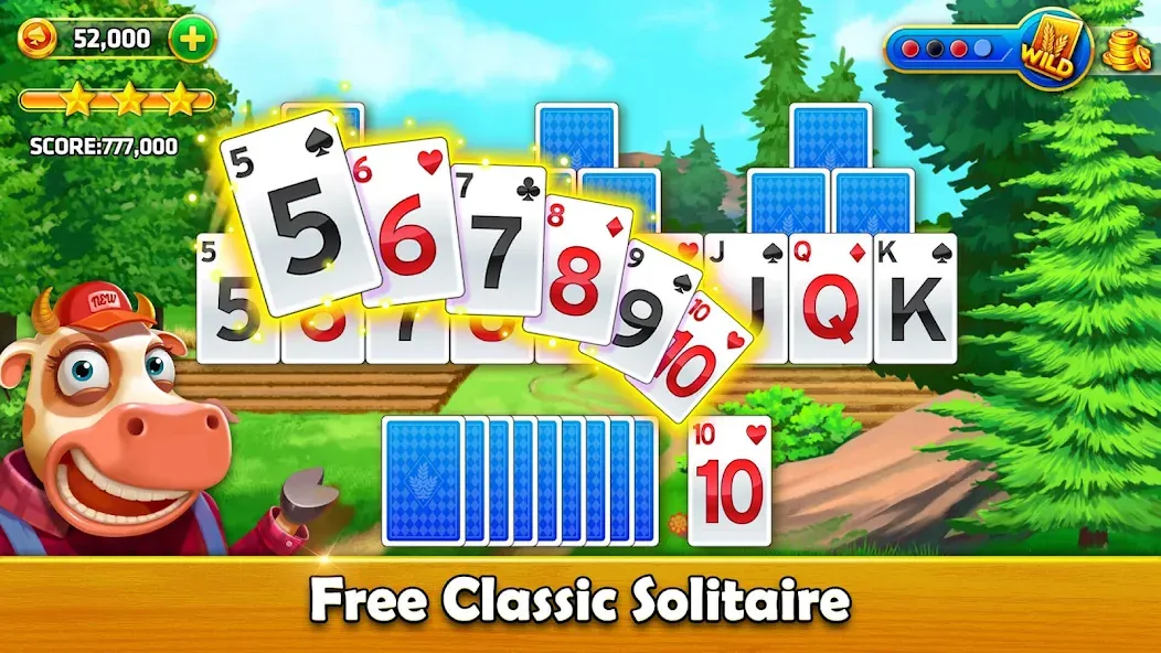 Solitaire Tripeaks - Farm Trip MOD APK: Безлимитные монеты и все уровни — скриншот 5 Solitaire Tripeaks - Farm Trip MOD APK: Безлимитные монеты и все уровни — скриншот 5