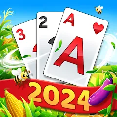 Solitaire Tripeaks - Farm Trip MOD APK: Безлимитные монеты и все уровни