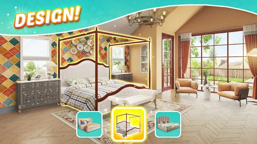 Скачать взлом Solitaire Dream Decor — Безлимитные монеты и все декорации — скриншот 4
