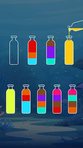 Скачать SortPuz™: Water Sort Puzzle на Андроид с модом — Без рекламы и все уровни открыты — скриншот 3