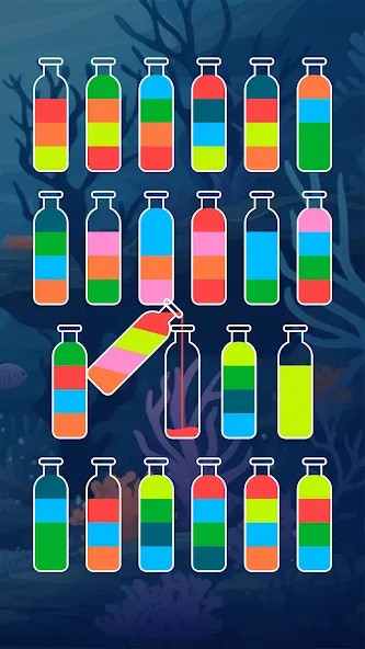Скачать SortPuz™: Water Sort Puzzle на Андроид с модом — Без рекламы и все уровни открыты — скриншот 4