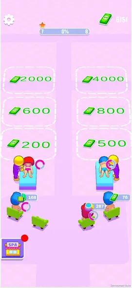 IDLE Spa Salon - 3D Arcade взлом APK — Безлимитные деньги и все услуги открыты — скриншот 4