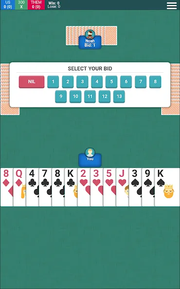 Spades Card Game взломанный APK — Без рекламы и много монет — скриншот 4 Spades Card Game взломанный APK — Без рекламы и много монет — скриншот 4
