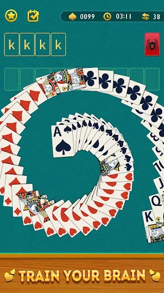 Spider Solitaire Card Game на телефон — скачать мод: Без рекламы и все карты открыты — скриншот 5 Spider Solitaire Card Game на телефон — скачать мод: Без рекламы и все карты открыты — скриншот 5