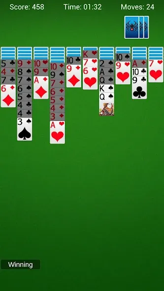 Spider Solitaire - Card Games — взломанная версия, Без рекламы и все масти открыты — скриншот 3 Spider Solitaire - Card Games — взломанная версия, Без рекламы и все масти открыты — скриншот 3
