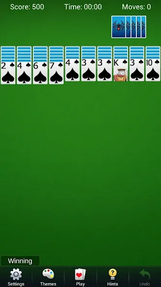 Spider Solitaire - Card Games — взломанная версия, Без рекламы и все масти открыты — скриншот 4 Spider Solitaire - Card Games — взломанная версия, Без рекламы и все масти открыты — скриншот 4