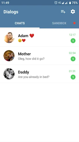 Fake Chat Messenger — TeleFake MOD APK: Реалистичные фейковые переписки без ограничений — скриншот 1 Fake Chat Messenger — TeleFake MOD APK: Реалистичные фейковые переписки без ограничений — скриншот 1