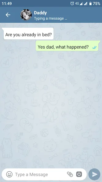 Fake Chat Messenger — TeleFake MOD APK: Реалистичные фейковые переписки без ограничений — скриншот 2 Fake Chat Messenger — TeleFake MOD APK: Реалистичные фейковые переписки без ограничений — скриншот 2