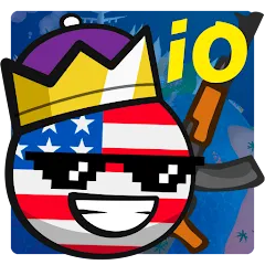 Скачать Country Balls Io: Battle Arena на Андроид с модом — Безлимитные деньги и усиленные персонажи