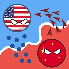 Мод Country Balls: World War — Безлимитные ресурсы и усиленная армия, скачать APK