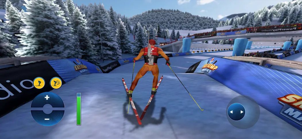Скачать Winter Sports Mania на Андроид с модом — Безлимитные монеты и все трассы — скриншот 1