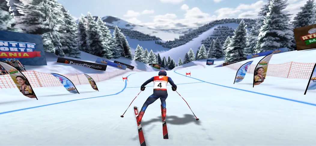 Скачать Winter Sports Mania на Андроид с модом — Безлимитные монеты и все трассы — скриншот 4