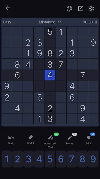 Скачать Sudoku - Classic Sudoku Puzzle на Андроид с модом — Без рекламы и без ограничений — скриншот 2