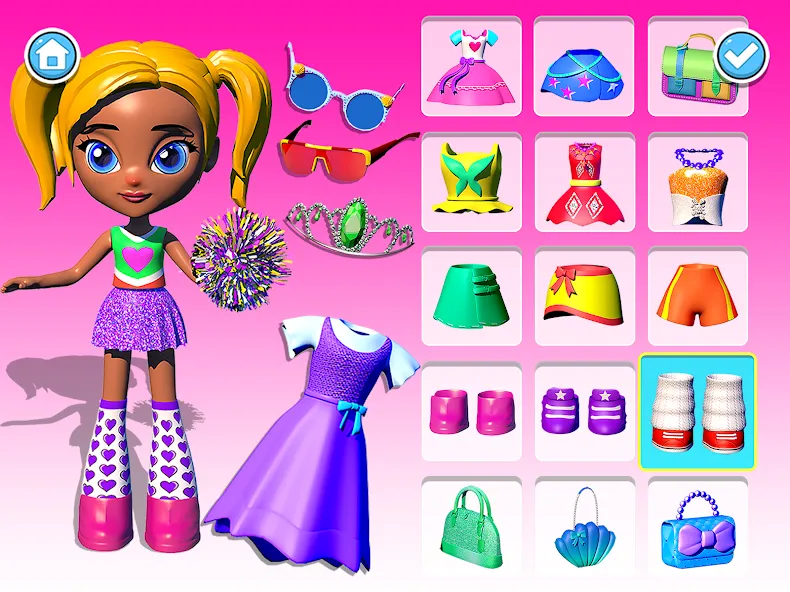 Doll Unbox! Fun Unboxing Games взломанный APK — Безлимитные деньги и все куклы открыты — скриншот 3