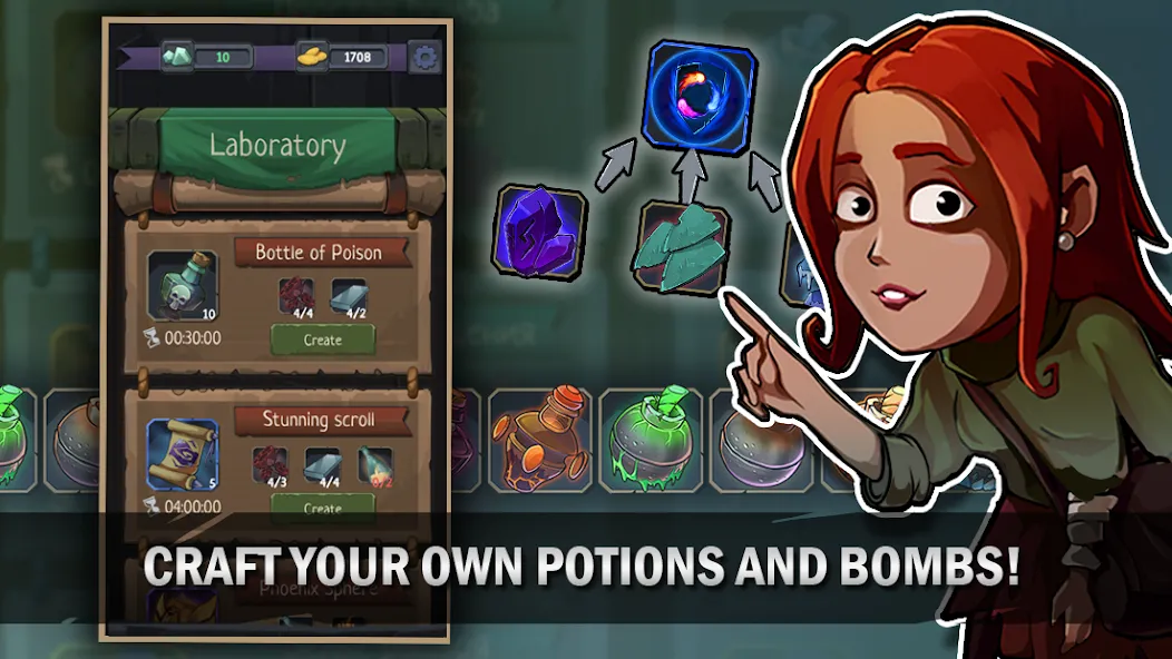 Order of Fate - Roguelike RPG взломанный APK — Безлимитные ресурсы и усиленные герои — скриншот 3