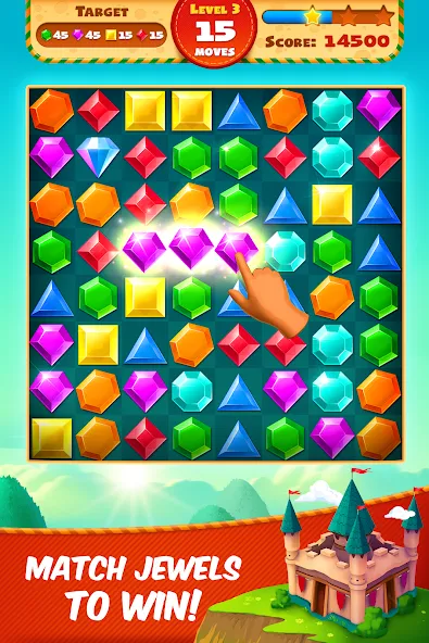 Jewel Empire : Quest & Match 3 — скачать мод: Безлимитные монеты и жизни — скриншот 1 Jewel Empire : Quest & Match 3 — скачать мод: Безлимитные монеты и жизни — скриншот 1