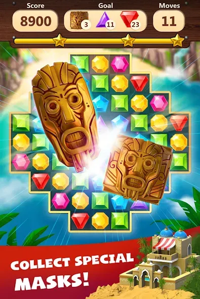 Jewels Planet - Match 3 Puzzle MOD APK: Без рекламы и бесконечные жизни — скриншот 5 Jewels Planet - Match 3 Puzzle MOD APK: Без рекламы и бесконечные жизни — скриншот 5