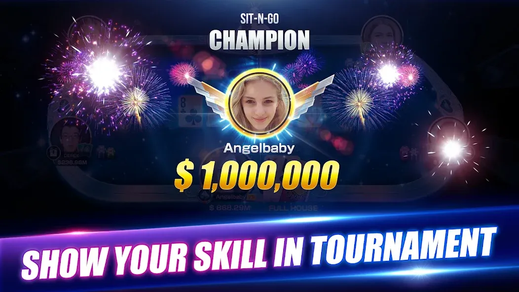 Winning Poker™ - Texas Holdem — взломанная версия, Безлимитные фишки и всё открыто — скриншот 3 Winning Poker™ - Texas Holdem — взломанная версия, Безлимитные фишки и всё открыто — скриншот 3
