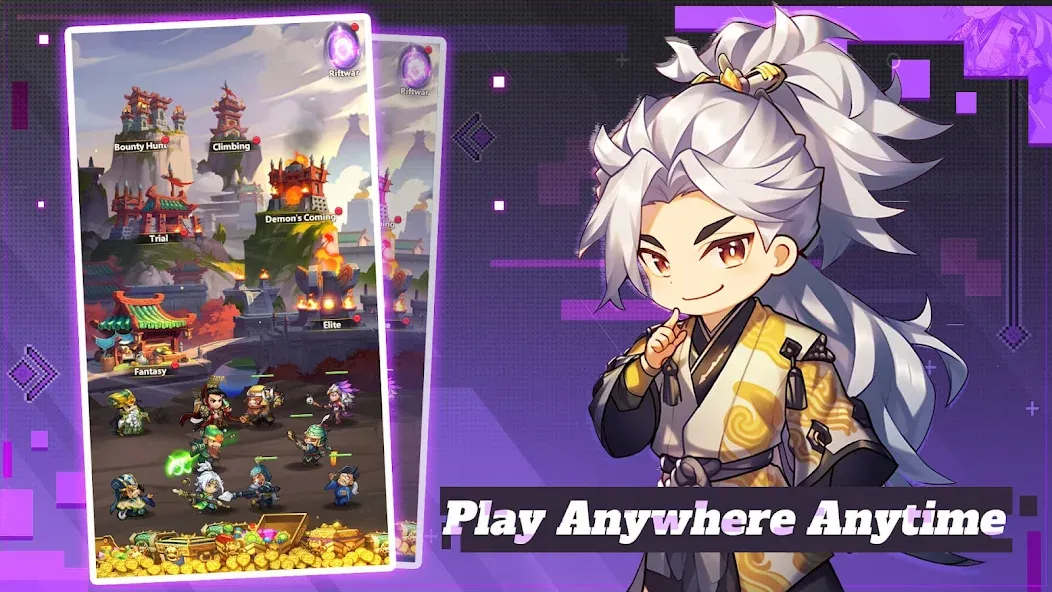 Mini Heroes: Summoners War бесплатно на Андроид — мод: Безлимитные деньги и алмазы — скриншот 1