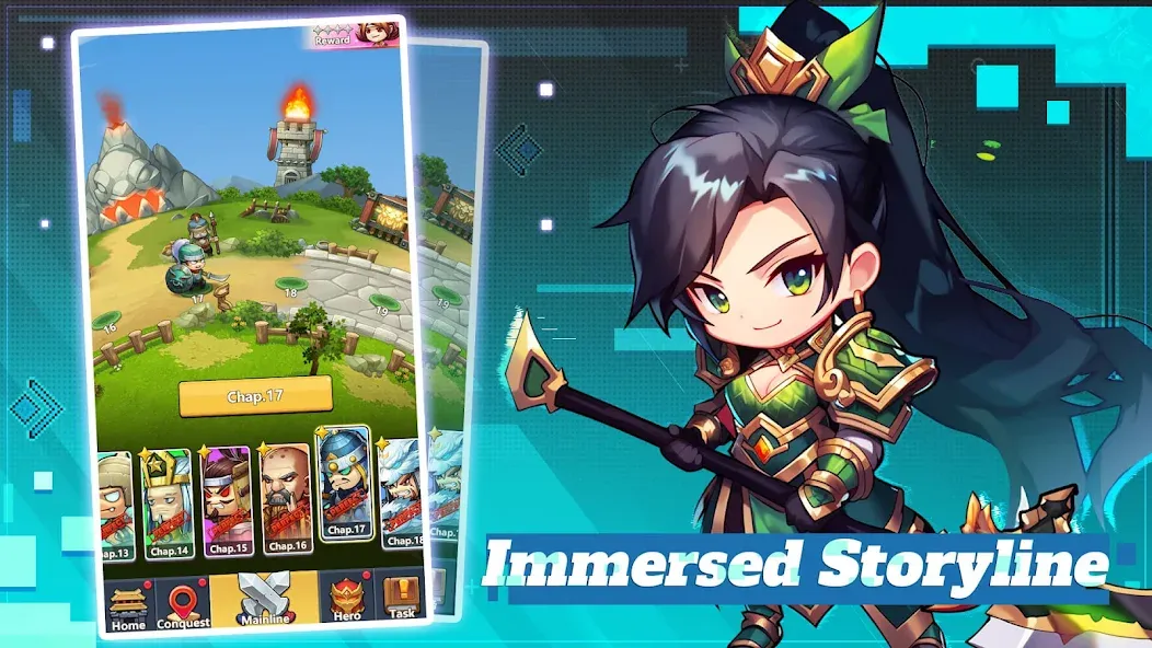 Mini Heroes: Summoners War бесплатно на Андроид — мод: Безлимитные деньги и алмазы — скриншот 5