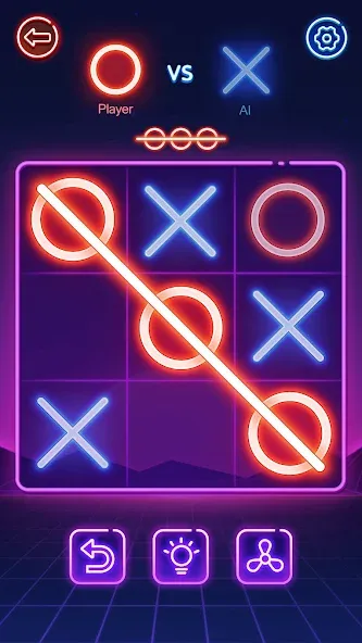 Tic Tac Toe 2 Player: XOXO мод на Андроид: Без рекламы и все режимы открыты — скриншот 1 Tic Tac Toe 2 Player: XOXO мод на Андроид: Без рекламы и все режимы открыты — скриншот 1