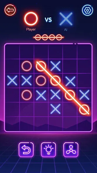 Tic Tac Toe 2 Player: XOXO мод на Андроид: Без рекламы и все режимы открыты — скриншот 2 Tic Tac Toe 2 Player: XOXO мод на Андроид: Без рекламы и все режимы открыты — скриншот 2