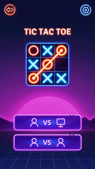 Tic Tac Toe 2 Player: XOXO мод на Андроид: Без рекламы и все режимы открыты — скриншот 3 Tic Tac Toe 2 Player: XOXO мод на Андроид: Без рекламы и все режимы открыты — скриншот 3