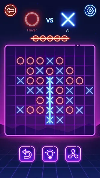 Tic Tac Toe 2 Player: XOXO мод на Андроид: Без рекламы и все режимы открыты — скриншот 4 Tic Tac Toe 2 Player: XOXO мод на Андроид: Без рекламы и все режимы открыты — скриншот 4