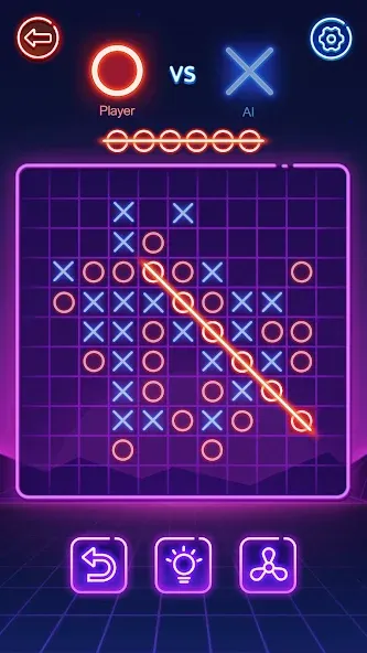 Tic Tac Toe 2 Player: XOXO мод на Андроид: Без рекламы и все режимы открыты — скриншот 5 Tic Tac Toe 2 Player: XOXO мод на Андроид: Без рекламы и все режимы открыты — скриншот 5