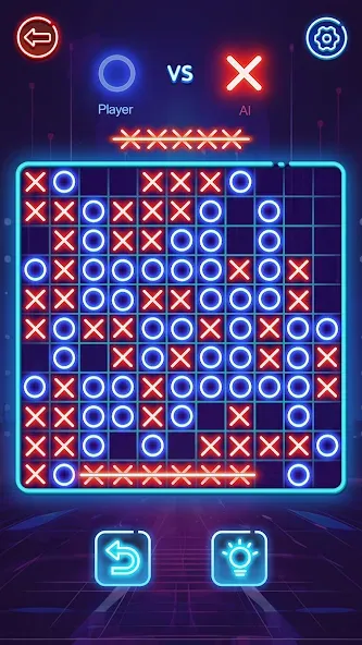 OX Game - XOXO · Tic Tac Toe MOD APK: Открыты все режимы и темы — скриншот 4