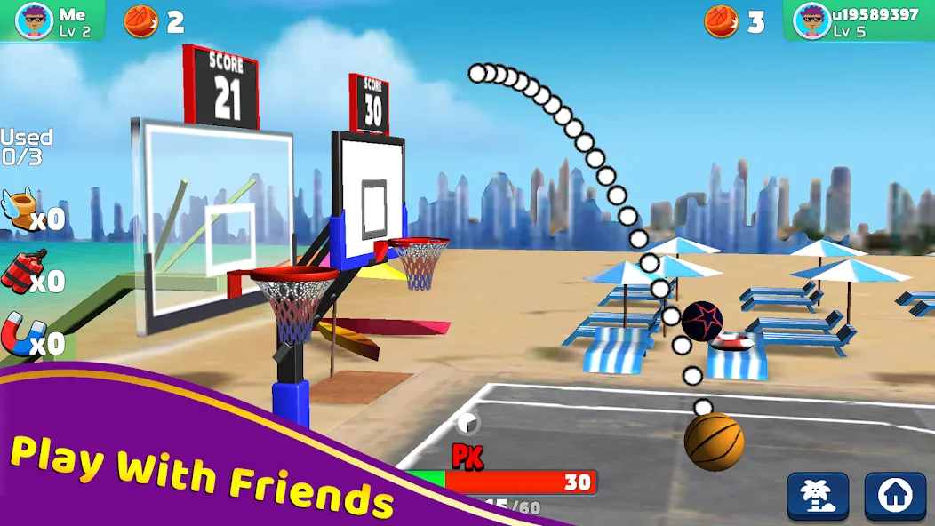 Скачать Shoot Challenge Basketball Mod APK — Безлимитные деньги и мячи — скриншот 5 Скачать Shoot Challenge Basketball Mod APK — Безлимитные деньги и мячи — скриншот 5
