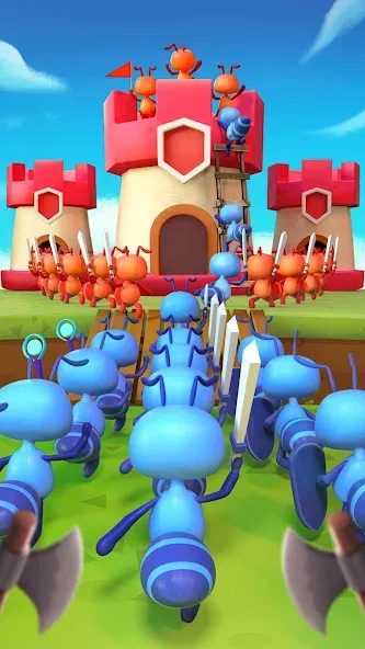 Скачать Ant Fight: Conquer the Tower на Андроид с модом — Безлимитные деньги и усиленные муравьи — скриншот 1 Скачать Ant Fight: Conquer the Tower на Андроид с модом — Безлимитные деньги и усиленные муравьи — скриншот 1