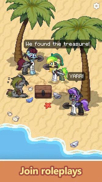 Pony Town - Social MMORPG MOD APK: Разблокированы все предметы — скриншот 3 Pony Town - Social MMORPG MOD APK: Разблокированы все предметы — скриншот 3