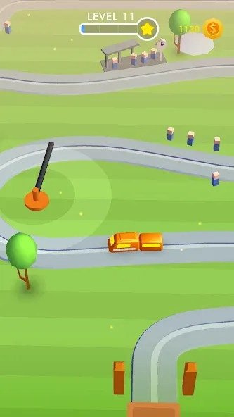 Train Adventure - Line Game бесплатно на Андроид — мод: Безлимитные ресурсы и открыты все уровни — скриншот 2