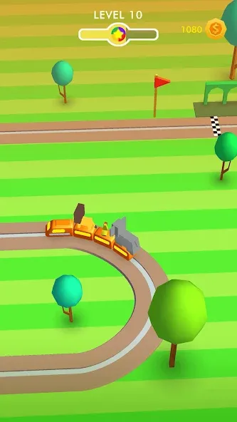 Train Adventure - Line Game бесплатно на Андроид — мод: Безлимитные ресурсы и открыты все уровни — скриншот 4
