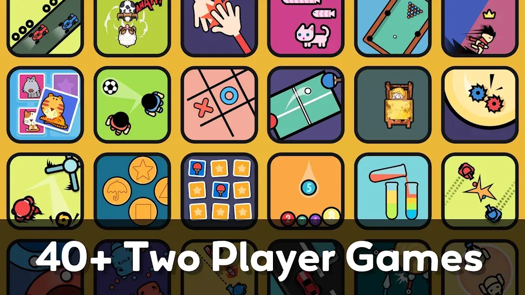 Two Player Games: 2 Player Joy MOD APK: Разблокированы все игры и режимы — скриншот 1 Two Player Games: 2 Player Joy MOD APK: Разблокированы все игры и режимы — скриншот 1
