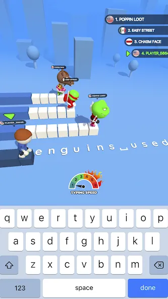Type Sprint: Typing Games взломанный APK — Быстрая печать и все уровни — скриншот 1
