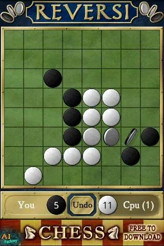 Reversi — взломанная версия, Без рекламы и подсказки — скриншот 1 Reversi — взломанная версия, Без рекламы и подсказки — скриншот 1