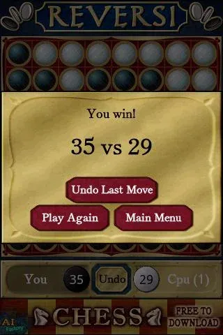 Reversi — взломанная версия, Без рекламы и подсказки — скриншот 5 Reversi — взломанная версия, Без рекламы и подсказки — скриншот 5