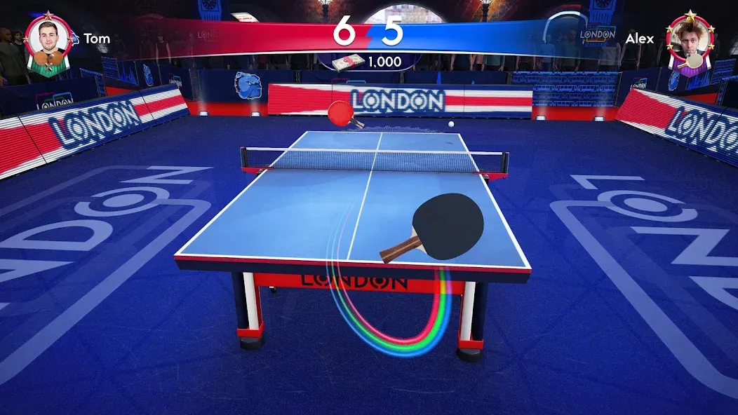 Скачать Ping Pong Fury — Безлимитные деньги и энергия — скриншот 1