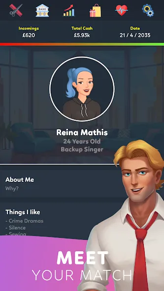 Мод Life Simulator 3 - Real Life — Безлимитные деньги и высокий доход, скачать APK — скриншот 3