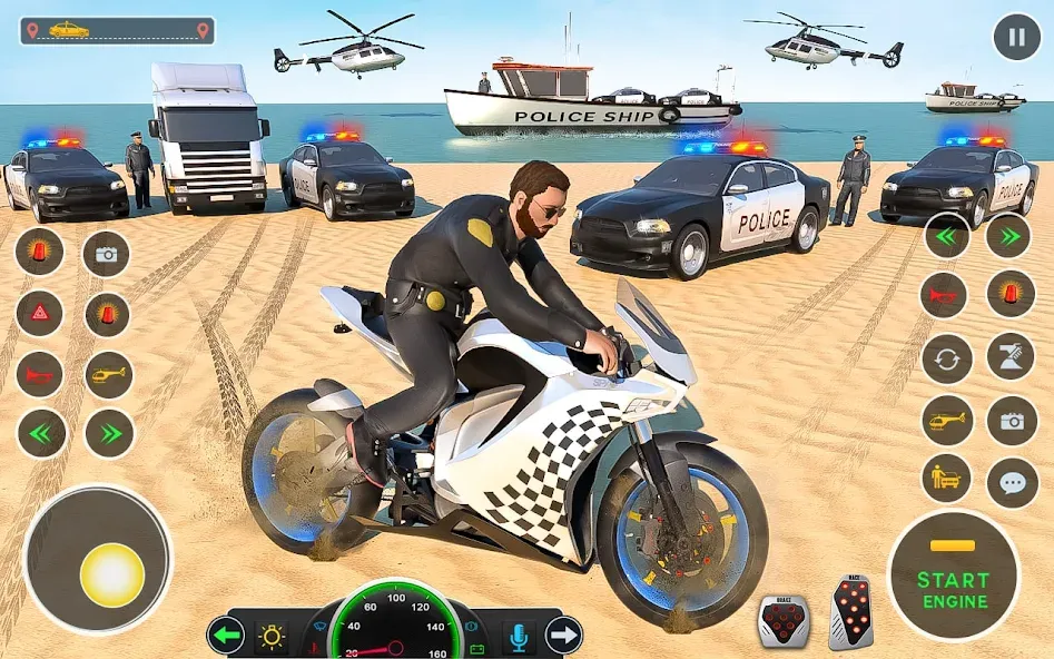 Police Car Driving: Car Games MOD APK скачать на Андроид — Безлимитные деньги и топливо — скриншот 2 Police Car Driving: Car Games MOD APK скачать на Андроид — Безлимитные деньги и топливо — скриншот 2