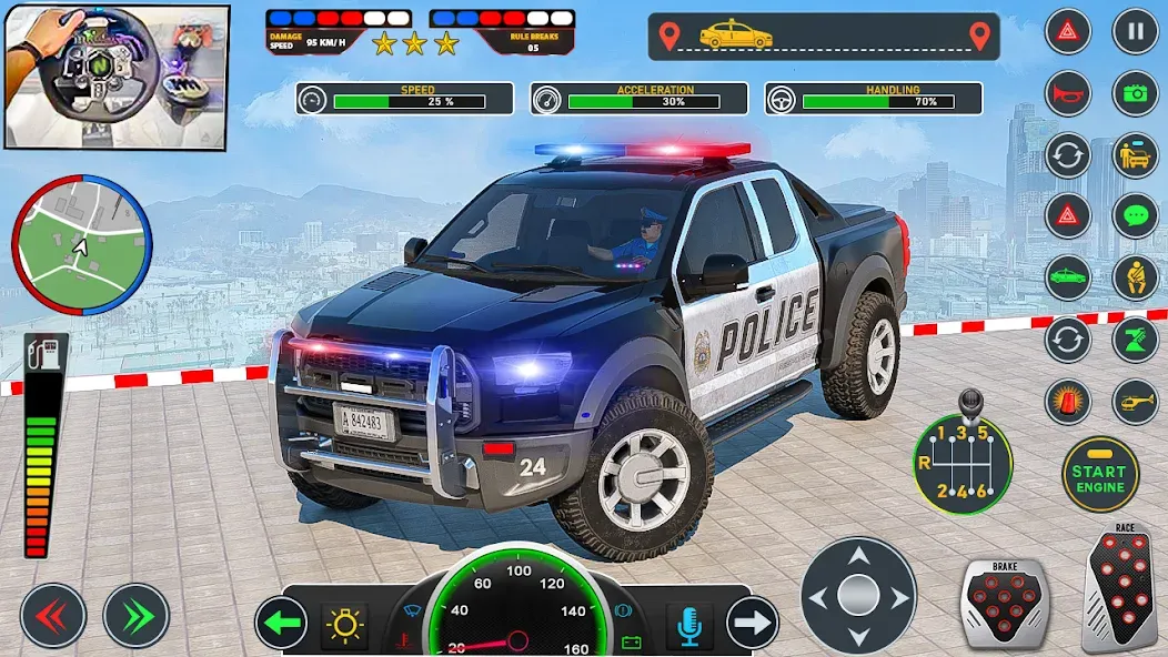 Police Car Driving: Car Games MOD APK скачать на Андроид — Безлимитные деньги и топливо — скриншот 3 Police Car Driving: Car Games MOD APK скачать на Андроид — Безлимитные деньги и топливо — скриншот 3