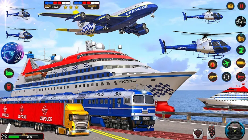 Police Car Driving: Car Games MOD APK скачать на Андроид — Безлимитные деньги и топливо — скриншот 4 Police Car Driving: Car Games MOD APK скачать на Андроид — Безлимитные деньги и топливо — скриншот 4