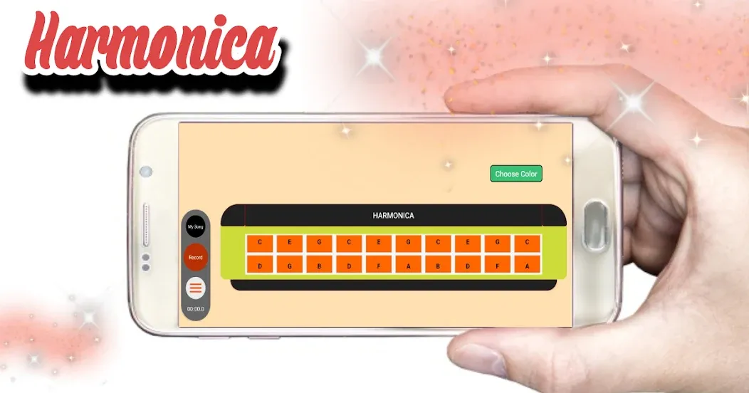 Virtual Harmonica (Мод: Разблокированы все мелодии) — скачать на Андроид — скриншот 1 Virtual Harmonica (Мод: Разблокированы все мелодии) — скачать на Андроид — скриншот 1