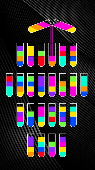 SortPuz 3D: Water Color Sort на телефон — скачать мод: Безлимитные монеты и все уровни — скриншот 2